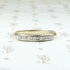 World War II Era Gold & Palladium Diamond Wedding Band