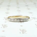 World War II Era Gold & Palladium Diamond Wedding Band