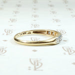 World War II Era Gold & Palladium Diamond Wedding Band
