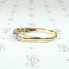 World War II Era Gold & Palladium Diamond Wedding Band