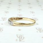 World War II Era Gold & Palladium Diamond Wedding Band