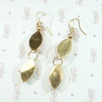 Geometric Retro Earrings in Rose & Yellow Gold