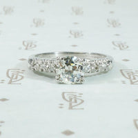Timeless 1940's Platinum Diamond Engagement Ring