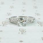 Timeless 1940's Platinum Diamond Engagement Ring