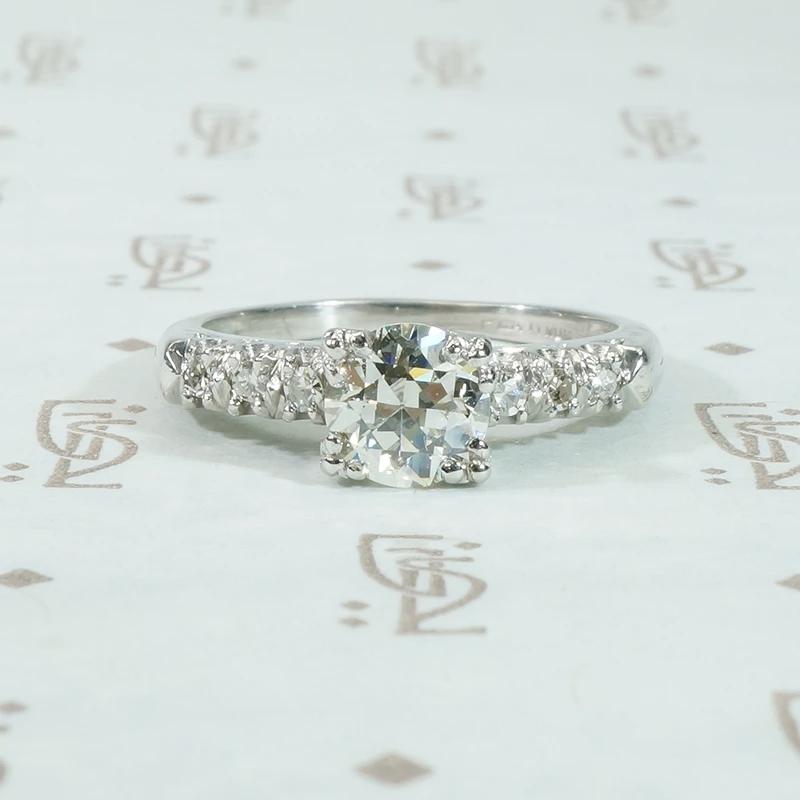 Timeless 1940's Platinum Diamond Engagement Ring