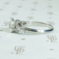 Perfect Beauty Vintage Platinum OEC Engagement Ring