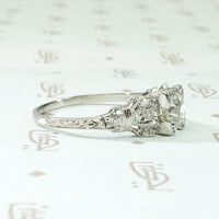 Dreamy Deco Diamond Ring with Openwork Detail