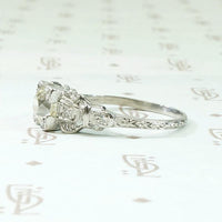 Dreamy Deco Diamond Ring with Openwork Detail