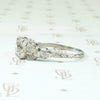 Dreamy Deco Diamond Ring with Openwork Detail