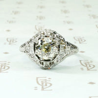 Exquisite Edwardian Engagement Ring with 1.09ct Diamond