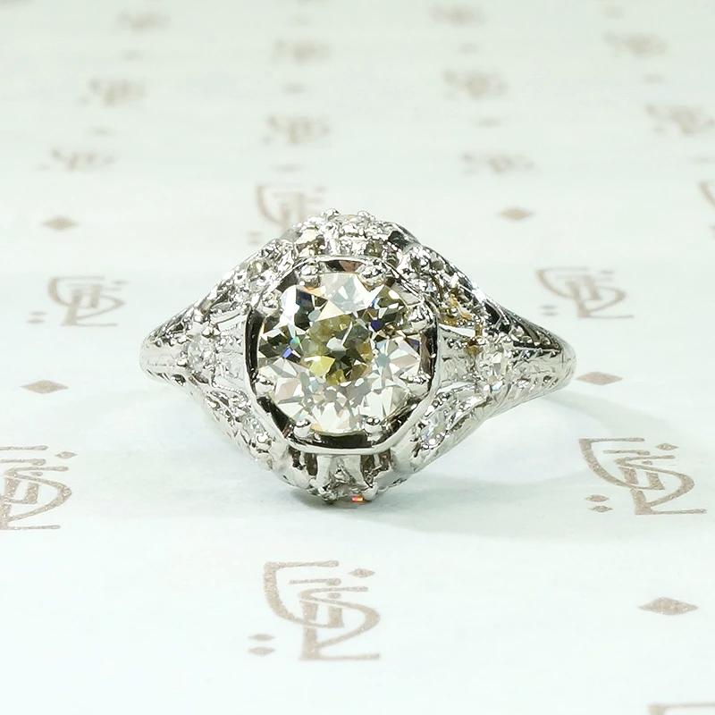 Exquisite Edwardian Engagement Ring with 1.09ct Diamond