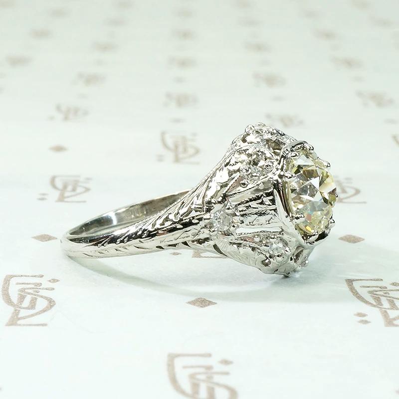 Exquisite Edwardian Engagement Ring with 1.09ct Diamond