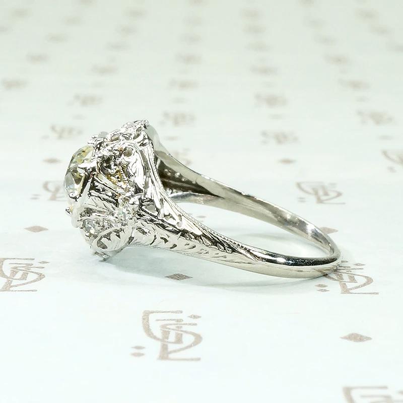 Exquisite Edwardian Engagement Ring with 1.09ct Diamond