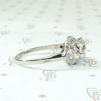 Brilliant 1.02ct Diamond Deco Engagement Ring