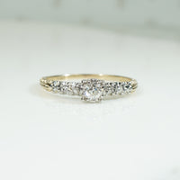 Platinum and Gold OMC Diamond Engagement Ring