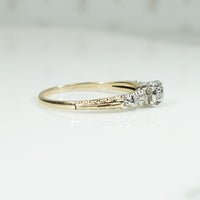 Platinum and Gold OMC Diamond Engagement Ring