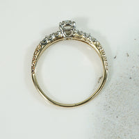 Platinum and Gold OMC Diamond Engagement Ring