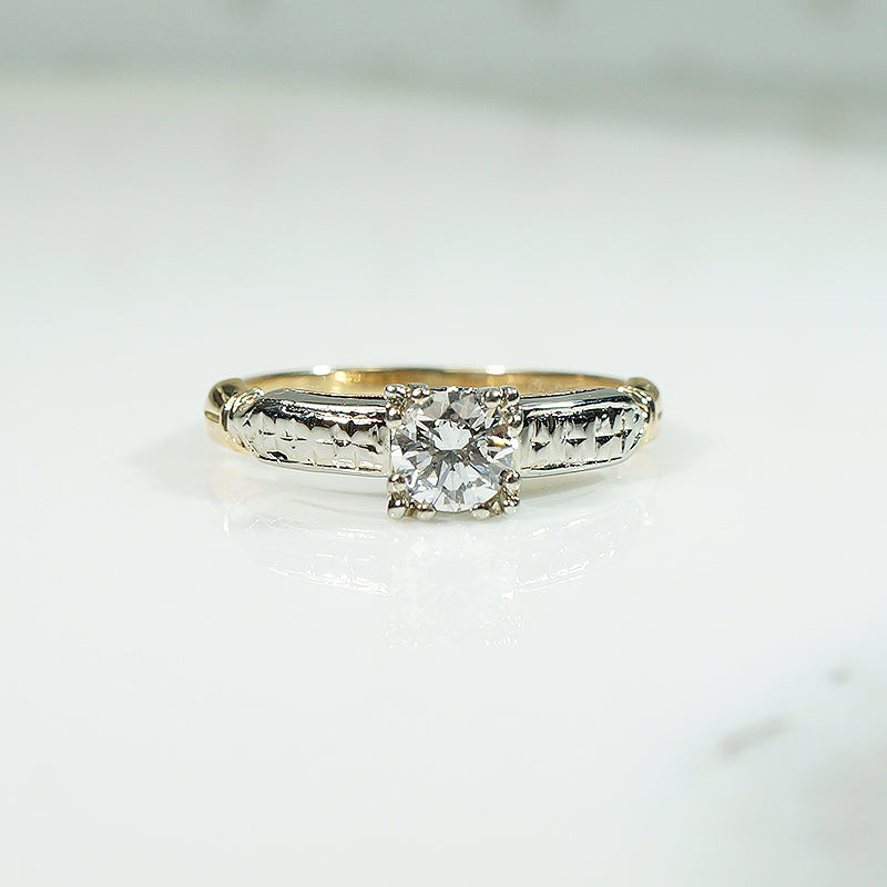 Sparkling 1940's Diamond Solitaire