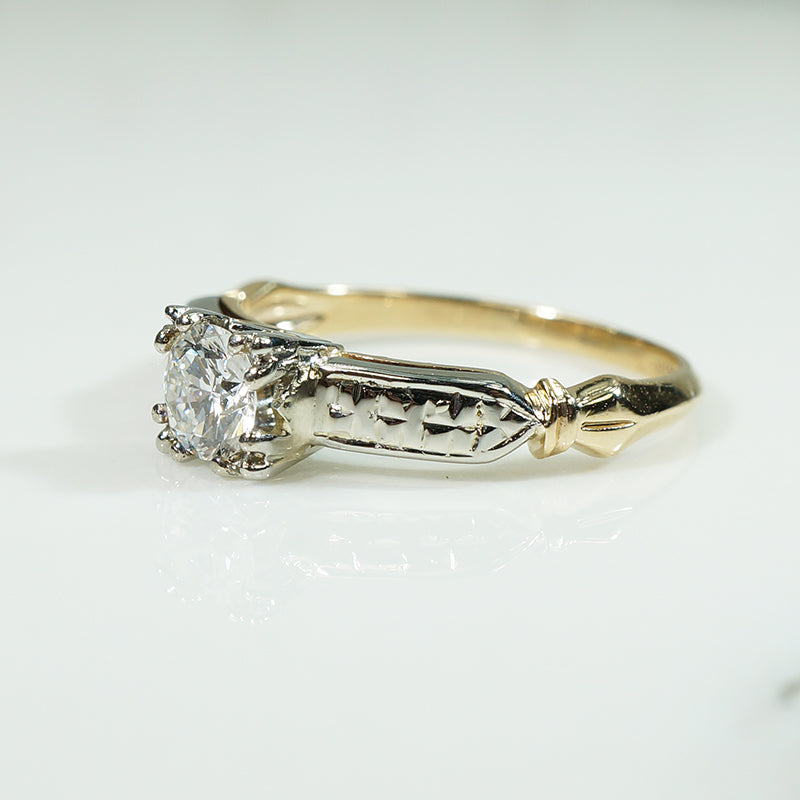 Sparkling 1940's Diamond Solitaire