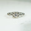 Vintage 1930's White Gold Diamond Ring