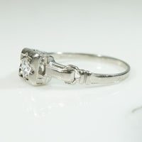 Vintage 1930's White Gold Diamond Ring