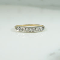 Twinkling 1940's 2-tone Gold and Diamond Band