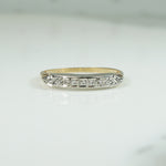 Twinkling 1940's 2-tone Gold and Diamond Band