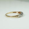 Twinkling 1940's 2-tone Gold and Diamond Band