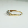 Twinkling 1940's 2-tone Gold and Diamond Band