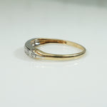Twinkling 1940's 2-tone Gold and Diamond Band