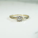 Gold and Palladium OMC Diamond Solitaire
