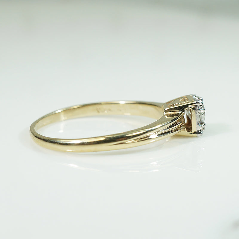 Gold and Palladium OMC Diamond Solitaire