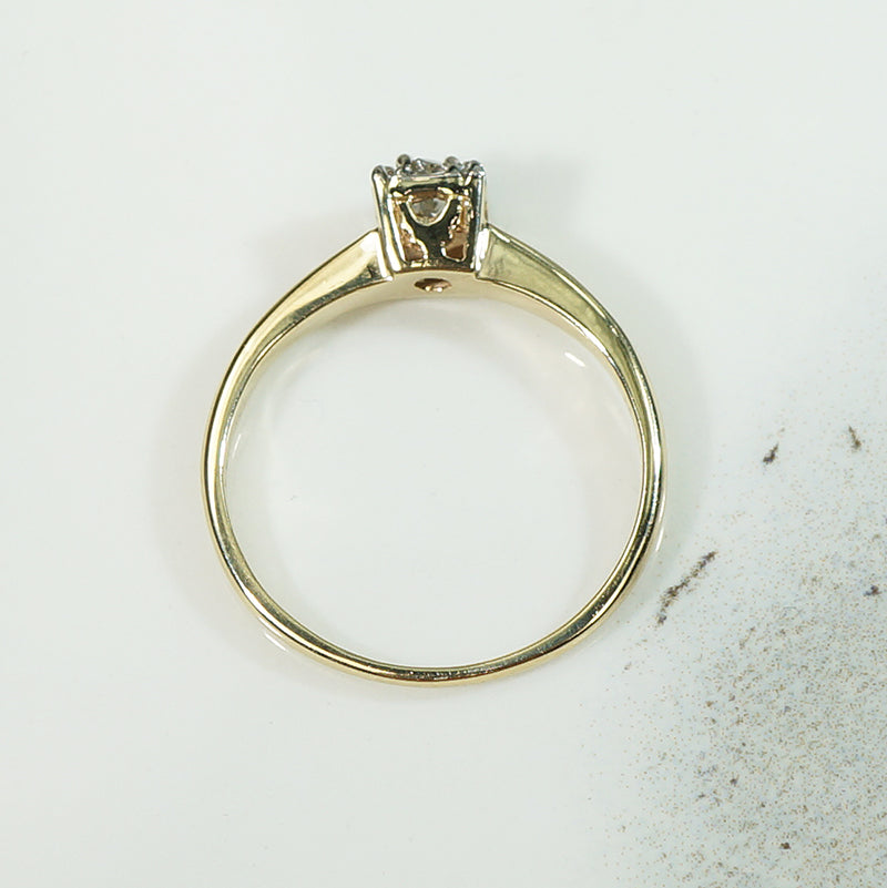 Gold and Palladium OMC Diamond Solitaire