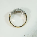 Vintage 1940's Diamond Wide Band Ring