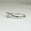 Classic Mid Century Platinum Diamond Engagement Ring