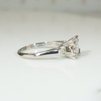 Extra Fabulous Platinum Diamond 1950's Engagement Ring