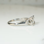 Extra Fabulous Platinum Diamond 1950's Engagement Ring