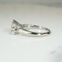 Extra Fabulous Platinum Diamond 1950's Engagement Ring