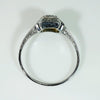 Beautiful Engraved White Gold Engagement Ring by Belais