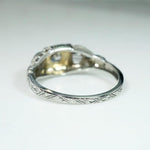 Lyrical 1930s Old Mine Diamond & White Gold Ring