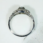 Lyrical 1930s Old Mine Diamond & White Gold Ring