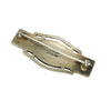 Guilloche Deco Enamel Sterling Brooch - Gem Set Love