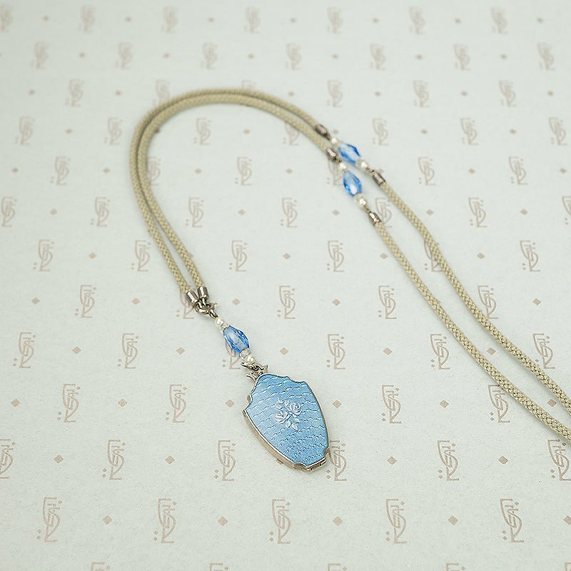 Vintage Sterling Silver Guilloché Locket