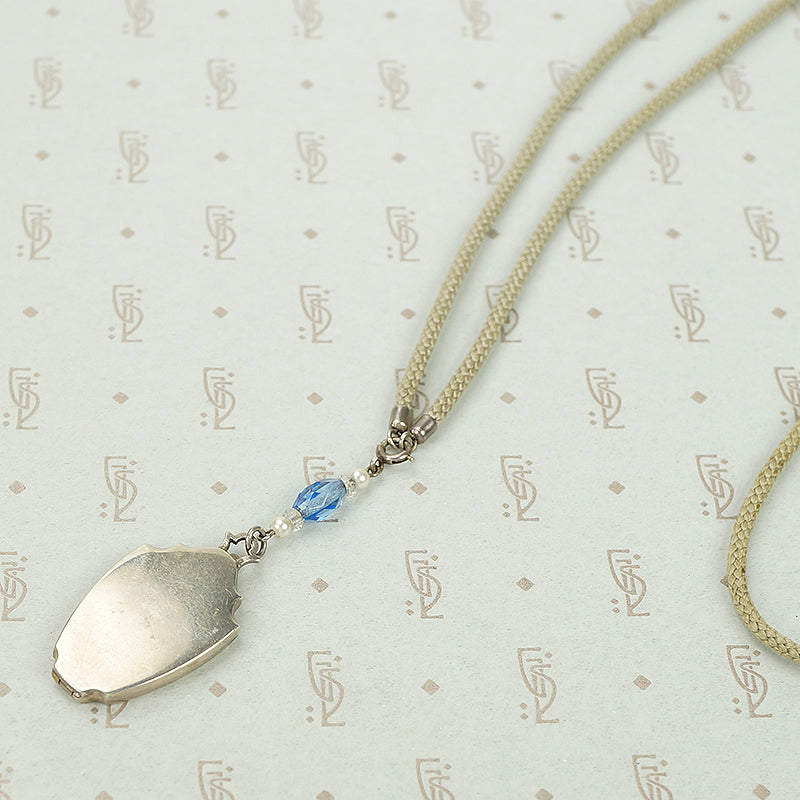 Vintage Sterling Silver Guilloché Locket