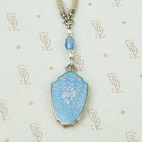 Vintage Sterling Silver Guilloché Locket
