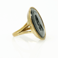 Antique Tassie Intaglio Ring with a Judge Guilty! You call that Guilty?