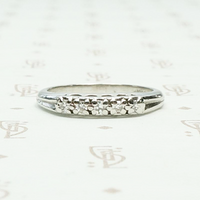 Sturdy Diamond & Platinum Vintage Wedding Band