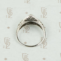 Art Deco Diamond Navette Ring