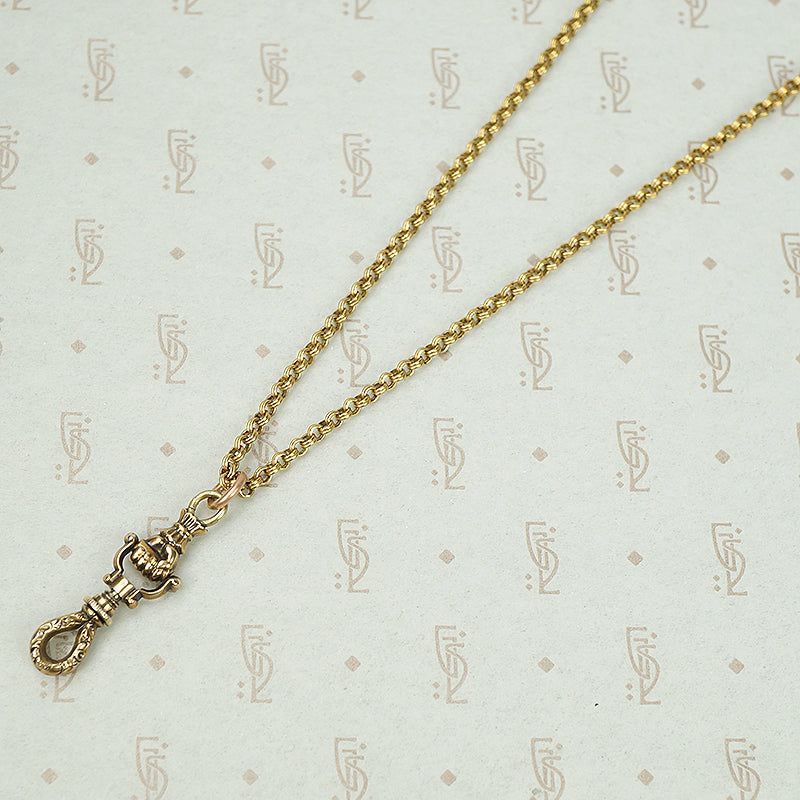 The Fancy Hand Gold Swivel Necklace