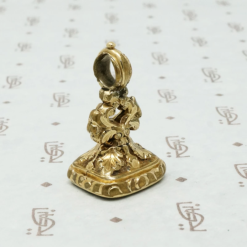 Antique Chalcedony Axe Fob Seal
